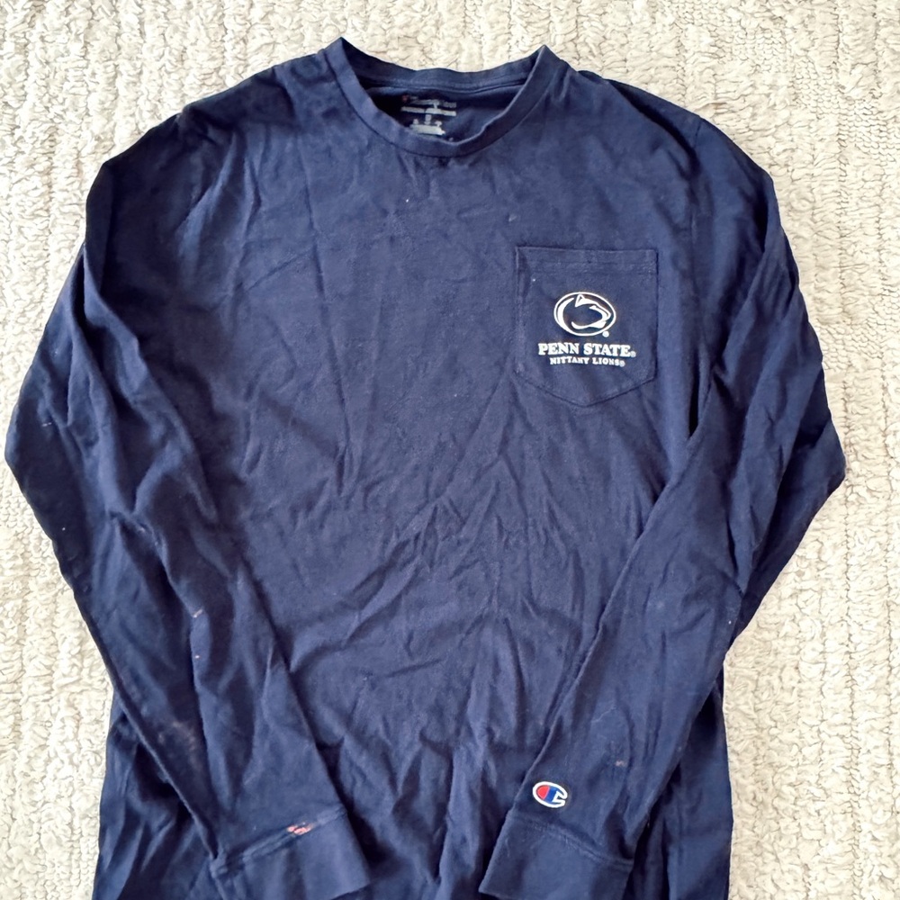 Champion Penn State Blue Long Sleeve Tee